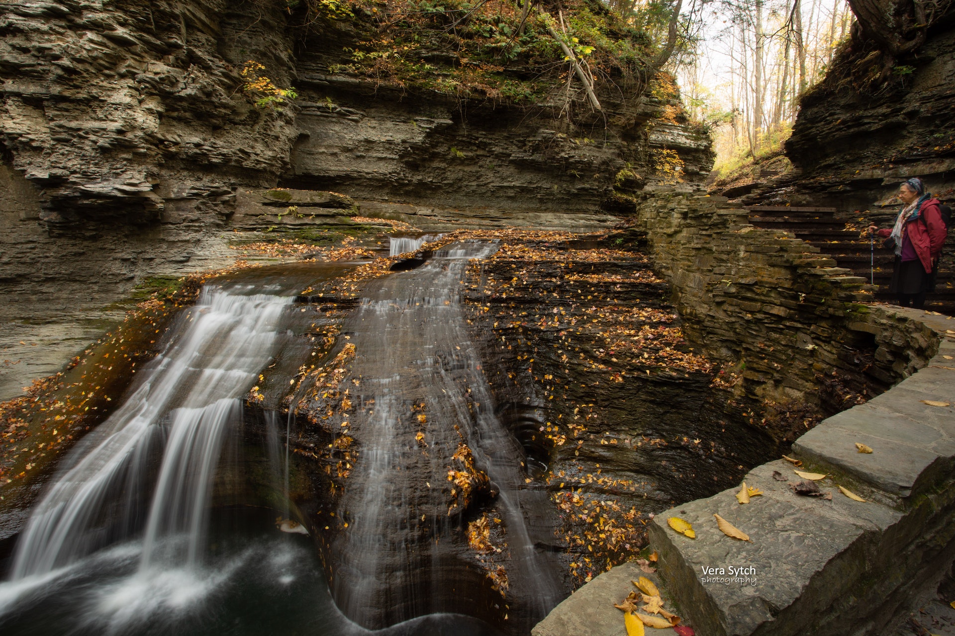 Buttermilk Falls State Park, a New York State Park located near Ithaca ...
