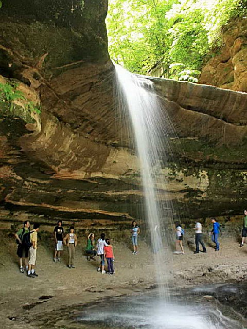 Starved Rock State Park, an Illinois State Park located near La Salle,  Ottawa and Peru