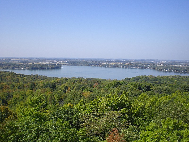 Pike Lake State Park, a Wisconsin State Park located near Cedarburg,  Germantown and Hartford
