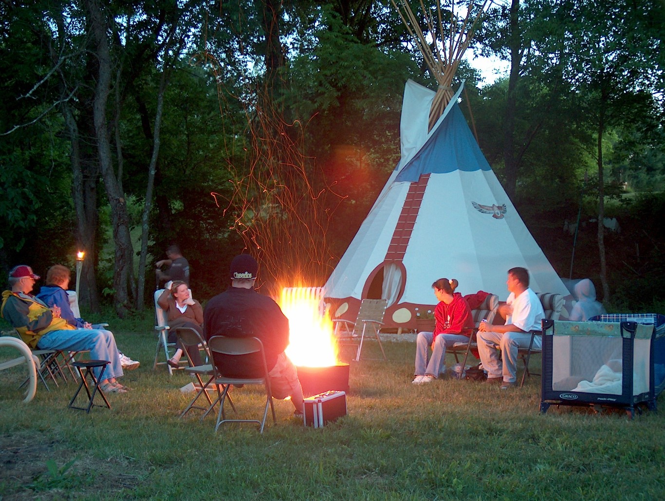 At Boulders Edge Tipi Retreat Hocking Hills Campgrounds