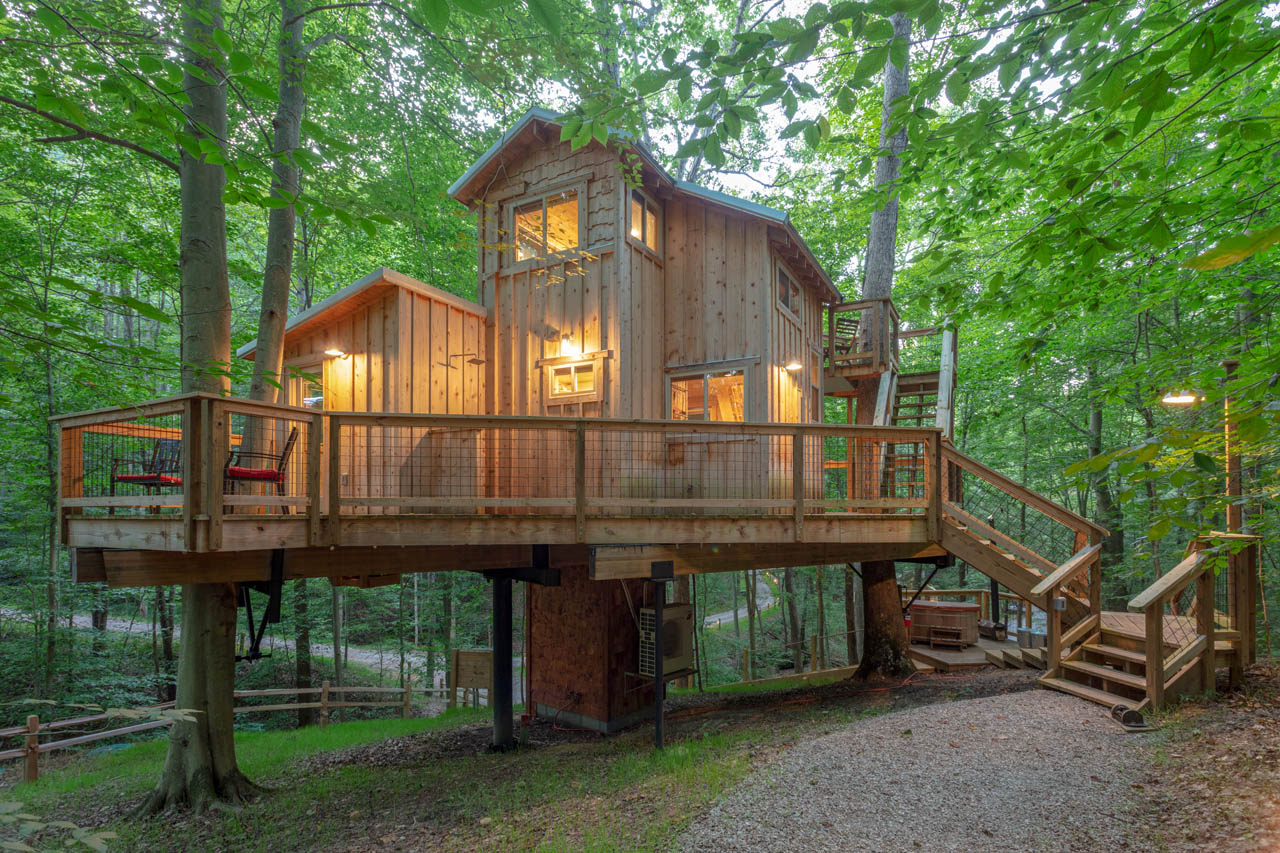 Exterior of treehouse