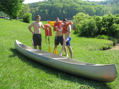 Canoeing at Strouds Run State Park - Cabin guests get a discount on boat rentals!